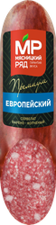 Колбаса варено-копченая МЯСНИЦКИЙ РЯД Сервелат Европейский, 280г, вид