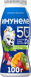 Напиток кисломолочный ИМУНЕЛЕ For Kids Тутти-фрутти 1,5%, без змж, 100г, фото