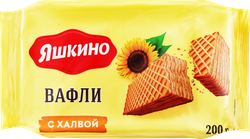 Вафли ЯШКИНО с халвой, 200г, фотография
