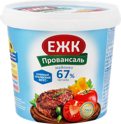 Майонез ЕЖК Провансаль 67%, 900мл, изображение