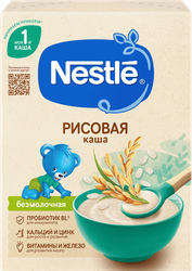 Каша рисовая NESTLE безмолочная гипоаллергенная, с 4 месяцев, 200г, фото