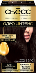 Краска для волос СЬЁСС Oleo Intense 2–10 Черно-каштановый, 115мл, вид