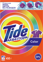 Стиральный порошок для цветного белья TIDE Аквапудра Color, автомат, 450г, фото