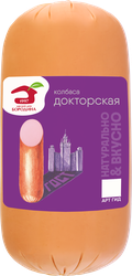 Колбаса вареная МД БОРОДИНА Докторская, 500г, вид