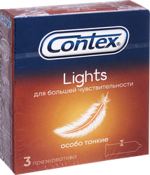 Презервативы CONTEX №3 Lights, крупный план