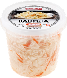 Капуста квашеная БЕЛОРУЧКА с морковью и хреном, 1000г, фото