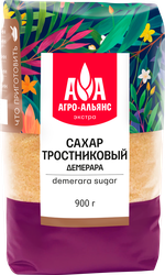 Сахар коричневый АГРО-АЛЬЯНС Экстра Demerara нерафинированный, 900г, крупный план