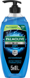 Гель для душа мужской PALMOLIVE Men Спорт Восстанавливающий 3в1, 750мл, картинка