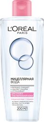 Вода мицеллярная для лица L'OREAL для сухой и чувствительной кожи, 200мл, детальное фото