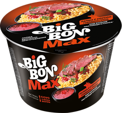 Лапша BIGBON с соусом говядина гриль, 95г, вид