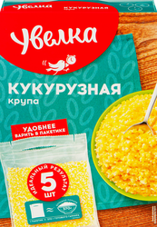 Крупа кукурузная УВЕЛКА в пакетиках, 5х80г, вид