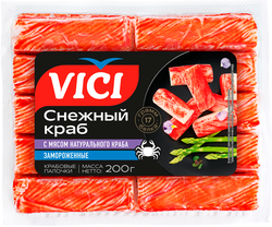 Крабовые палочки VICI с мясом натурального краба, 200г, фотография