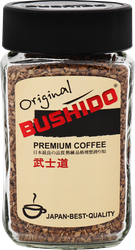 Кофе растворимый BUSHIDO Original сублимированный, ст/б, 100г, вид