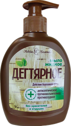 Жидкое мыло НЕВСКАЯ КОСМЕТИКА Дегтярное, 300мл, фото