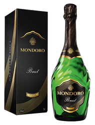 Вино игристое MONDORO Brut белое брют, п/у, 0.75л, крупный план