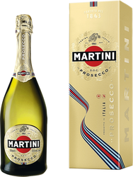 Вино игристое MARTINI Просекко сухое белое, п/у, 0.75л, крупный план