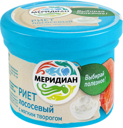 Риет МЕРИДИАН из лосося с мягким творогом, 100г, фото