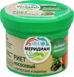Риет МЕРИДИАН из лосося с каперсами и укропом ЭКО, 100г, изображение