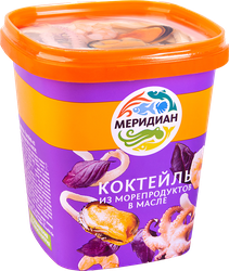 Коктейль из морепродуктов МЕРИДИАН в масле, 415г, изображение