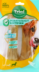 Лакомство для собак TRIOL Кость из жил 16см 2шт, 165г, крупный план