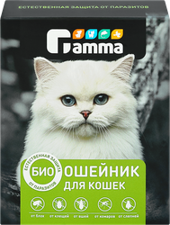 Биоошейник для кошек GAMMA от внешних паразитов, 350x9x3мм, фотография