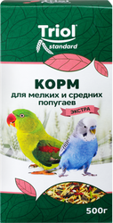 Корм для мелких и средних попугаев TRIOL Криспи-Экстра, 500г, детальное фото