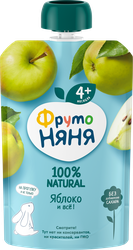 Пюре фруктовое ФРУТОНЯНЯ Яблоко, с 4 месяцев, 90г, вид