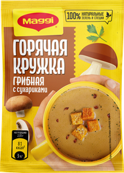 Суп MAGGI Горячая кружка, Грибная с сухариками, 20г, изображение