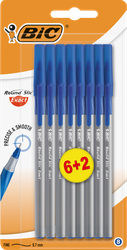 Набор шариковых ручек BIC Round Stic Exact, синий, 8шт, фотография