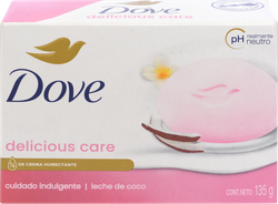 Крем-мыло DOVE Кокосовое молочко и лепестки жасмина бессульфатное, 135г, крупный план