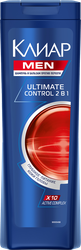 Шампунь-бальзам-ополаскиватель для волос мужской КЛИАР Ultimate Control 2в1, против перхоти, 400мл, картинка