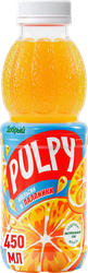 Напиток сокосодержащий ДОБРЫЙ Pulpy Апельсин с мякотью, 0.45л, крупный план