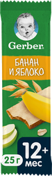 Батончик фруктово-злаковый GERBER Яблоко и банан, с 12 месяцев, 25г, детальное фото
