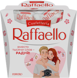 Конфеты RAFFAELLO с цельным миндальным орехом в кокосовой обсыпке, 150г, картинка