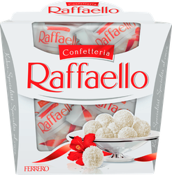 Конфеты RAFFAELLO с цельным миндальным орехом в кокосовой обсыпке, 150г, картинка