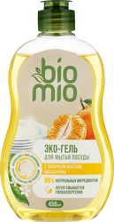Жидкое средство для мытья посуды BIO MIO Мандарин, 450мл, детальное фото