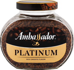 Кофе растворимый AMBASSADOR Platinum, ст/б, 95г, детальное фото