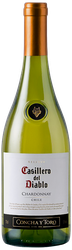 Вино CASILLERO DEL DIABLO Concha Y Toro Шардоне выдержанное белое сухое, 0.75л, фотография