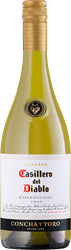 Вино CASILLERO DEL DIABLO Concha Y Toro Шардоне выдержанное белое сухое, 0.75л, изображение