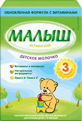 Молочко детское МАЛЫШ ИСТРИНСКИЙ 3, с 12 месяцев, 350г, детальное фото