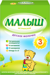 Молочко детское МАЛЫШ ИСТРИНСКИЙ 3, с 12 месяцев, 350г, вид