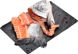 Набор для ухи из лососевых рыб (из замороженного сырья) ЛЕНТА FRESH, весовой, картинка
