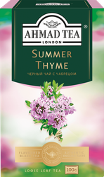 Чай черный AHMAD TEA Summer Thyme с чабрецом байховый листовой, 100г, детальное фото