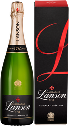 Вино игристое LANSON Le Black Шампань Креасьон белое брют, п/у, 0.75л, вид