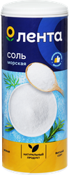 Соль морская ЛЕНТА поваренная пищевая садочная, экстра помол №0, высший сорт, 500г, фото