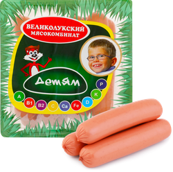 Изображение товара Сосиски МК ВЕЛИКОЛУКСКИЙ Детям, с 6 лет, 330г