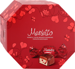 Конфеты MERLETTO Нуга вишня, карамель, 150г, изображение