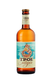 Пиво светлое ТОМСКОЕ ПИВО Трое в Лодке фильтрованное, 4,9%, 0.5л, детальное фото