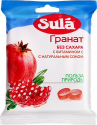 Изображение товара Карамель леденцовая SULA Гранат, без сахара, 60г