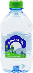 Вода питьевая ШИШКИН ЛЕС негазированная, 0.4л, картинка